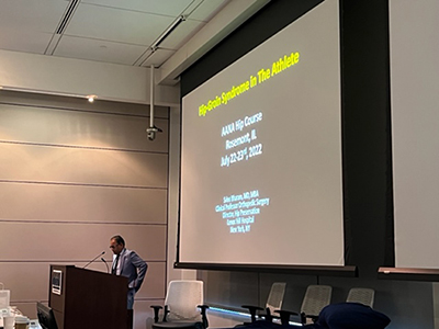 It was honored to speak among my esteemed colleagues at the annual AANA conference on hip and groin conditions in athletes.